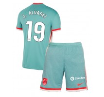 Atletico Madrid Julian Alvarez #19 Koszulka Wyjazdowa dzieci 2024-25 Krótki Rękaw (+ krótkie spodenki)
